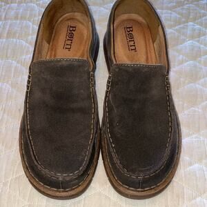 EUC Born Baylor Mens 13 M US 46 EUR Brown Leather Loafers Shoes